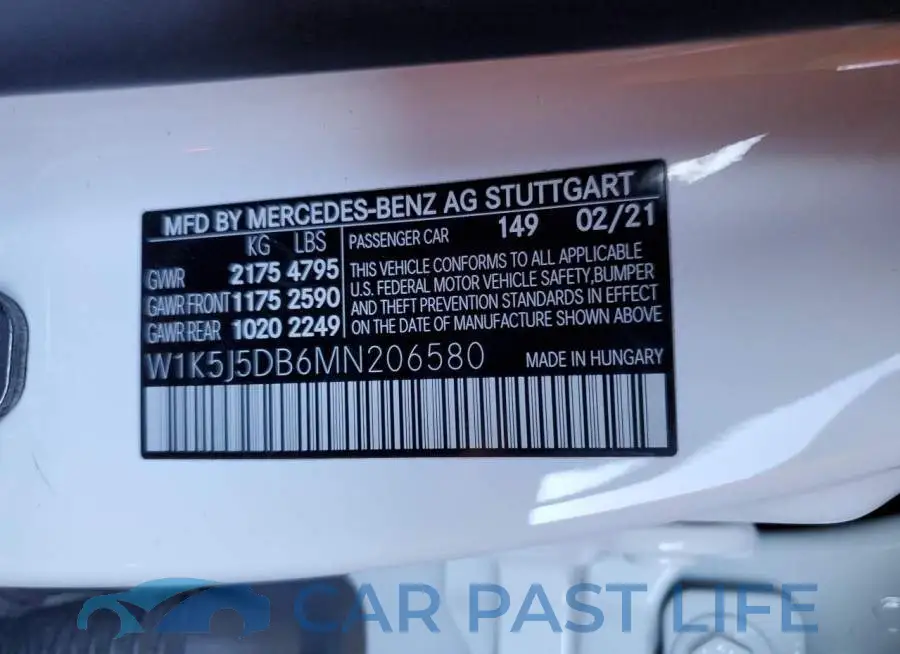 W1K5J5DB6MN206580# 12
