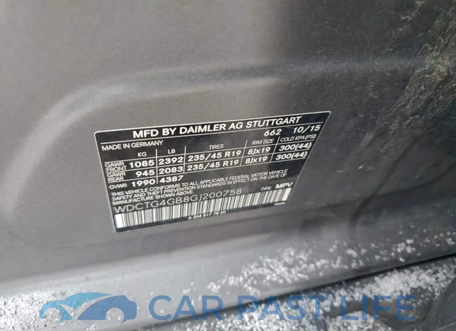 WDCTG4GB8GJ200758# 12