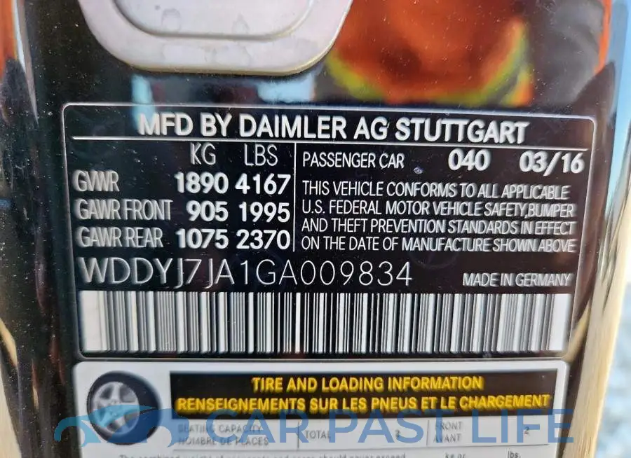 WDDYJ7JA1GA009834# 12