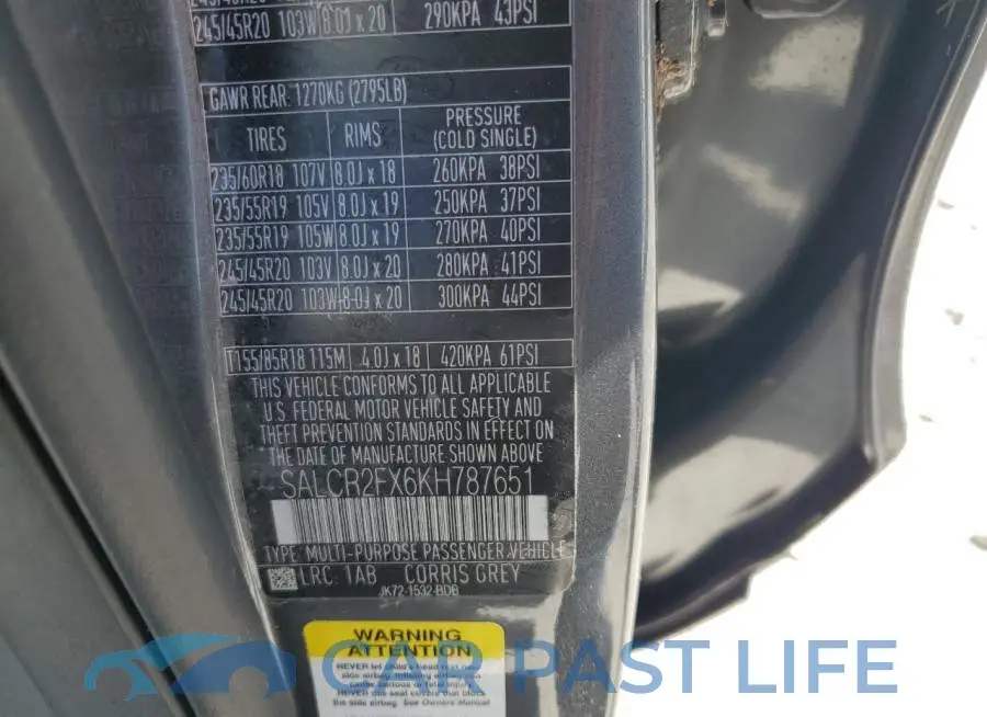 SALCR2FX6KH787651# 13