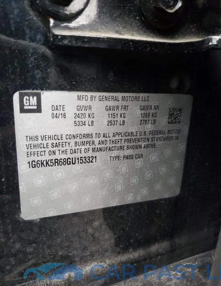 1G6KK5R68GU153321# 13