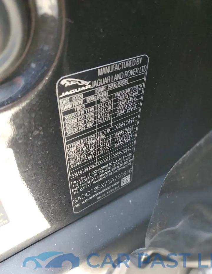 SADCT2EX7SA750616# 13