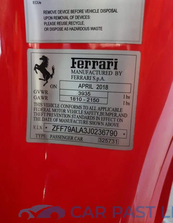ZFF79ALA3J0236790# 12