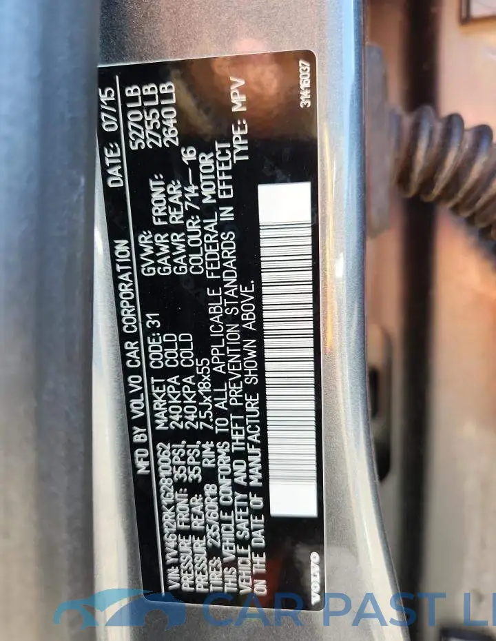 YV4612RK1G2810062# 13