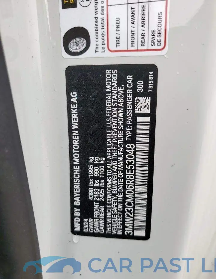 3MW23CM06R8E53048# 12
