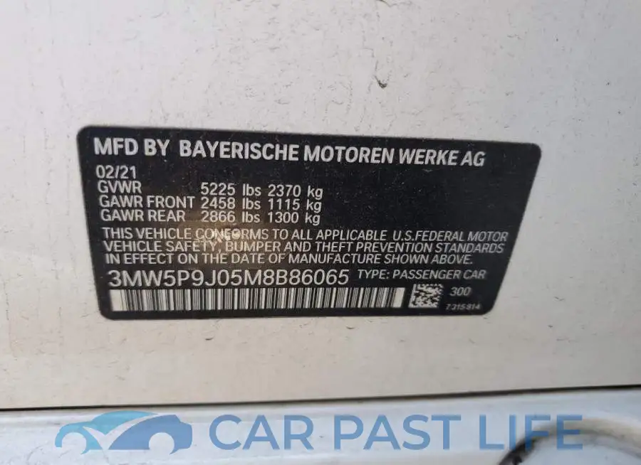 3MW5P9J05M8B86065# 12