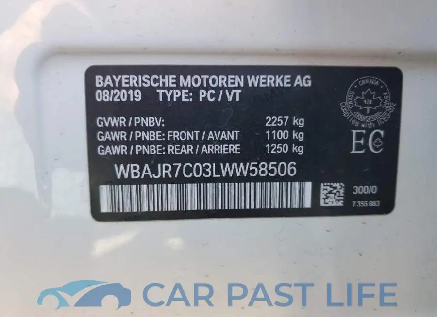 WBAJR7C03LWW58506# 12