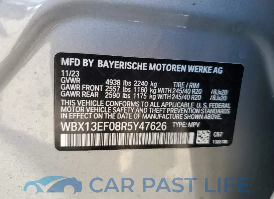 WBX13EF08R5Y47626# 13