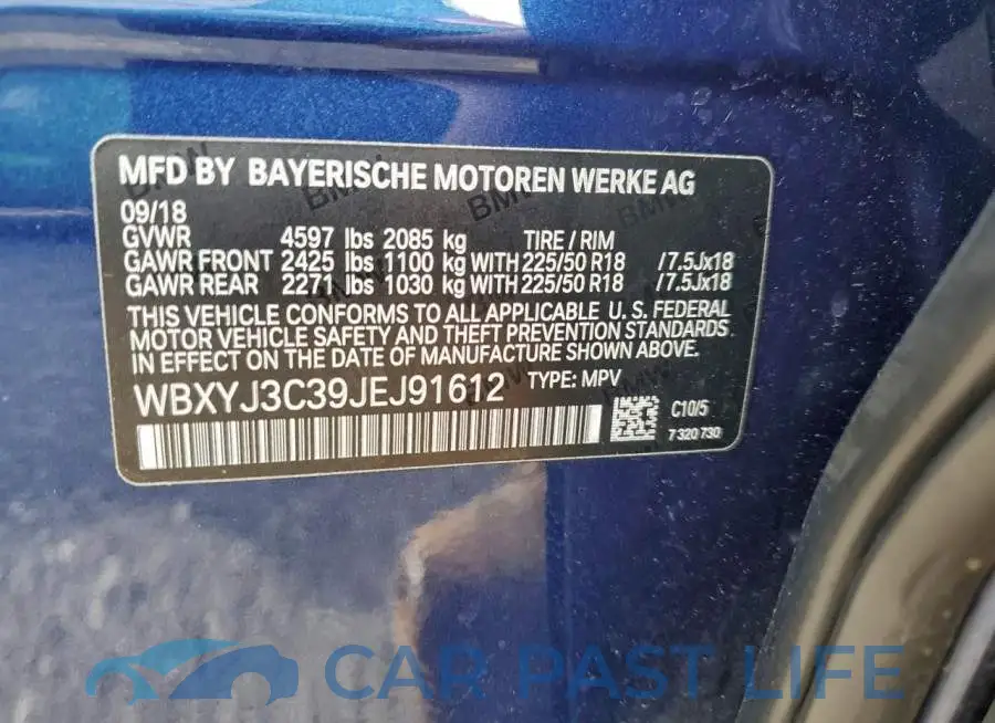 WBXYJ3C39JEJ91612# 13