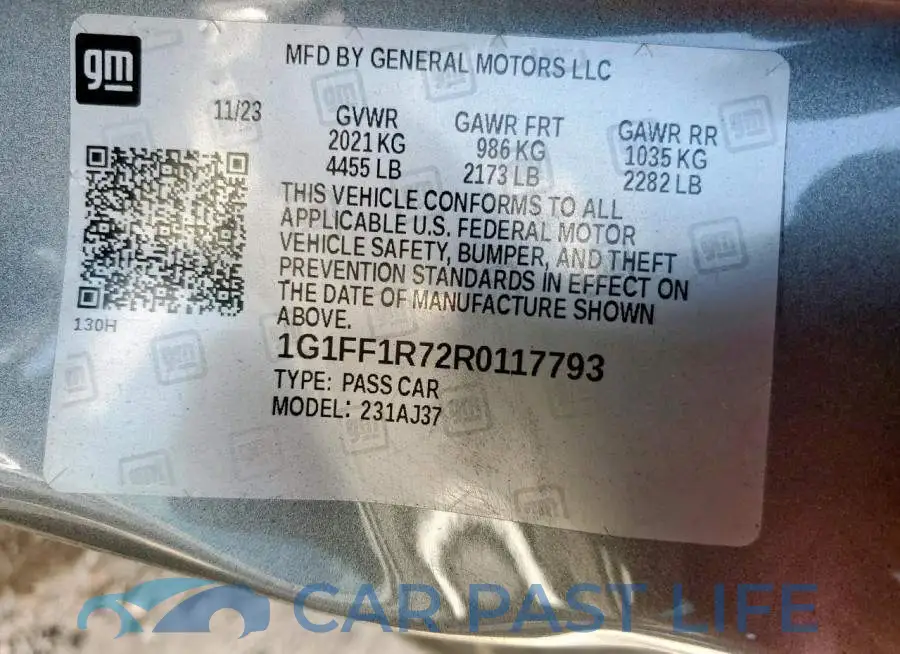 1G1FF1R72R0117793# 12