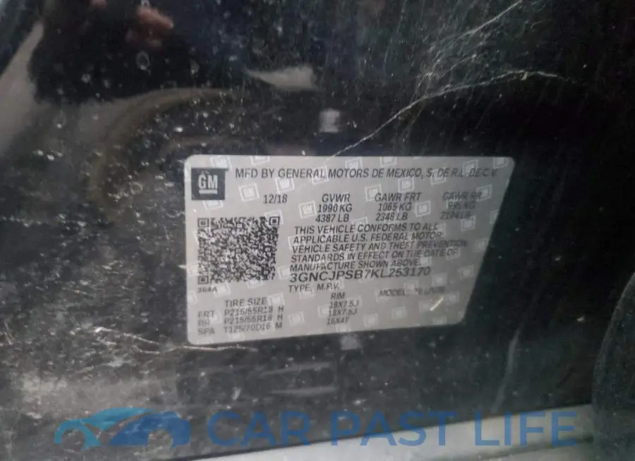 3GNCJPSB7KL253170# 13
