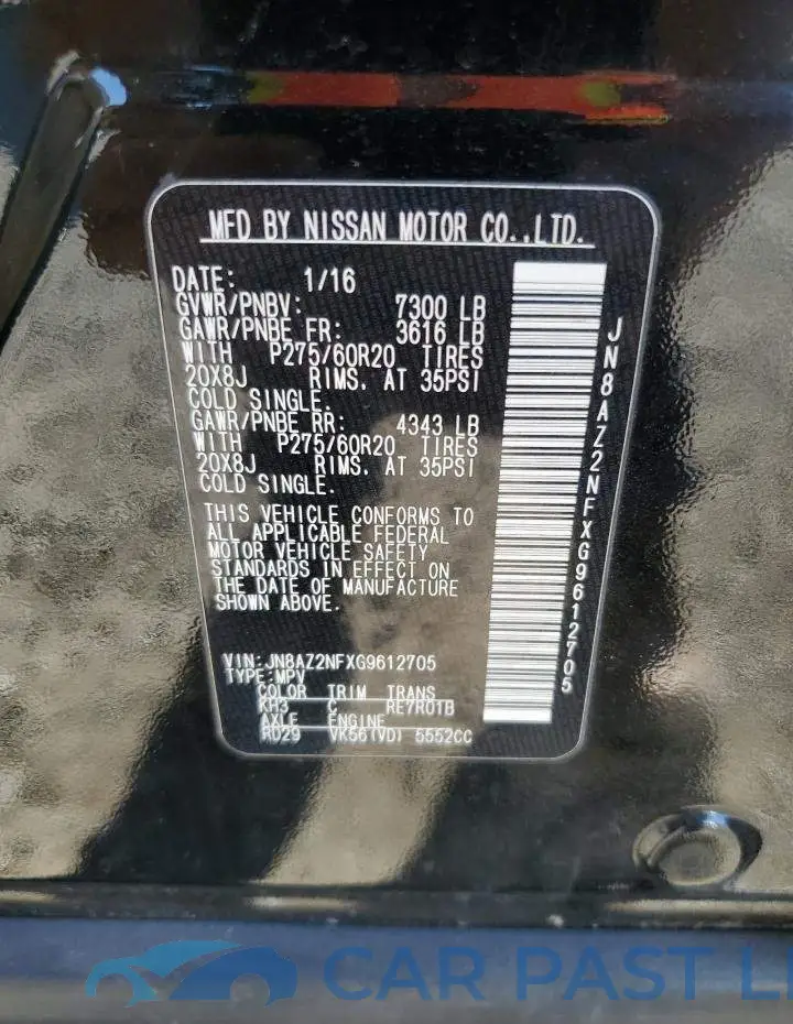 JN8AZ2NFXG9612705# 13