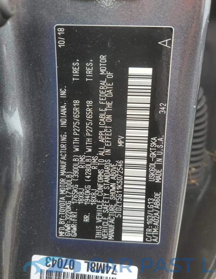 5TDZY5G11KS072546# 13