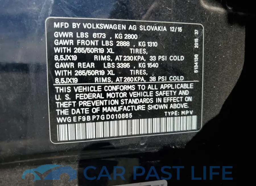 WVGEF9BP7GD010865# 13