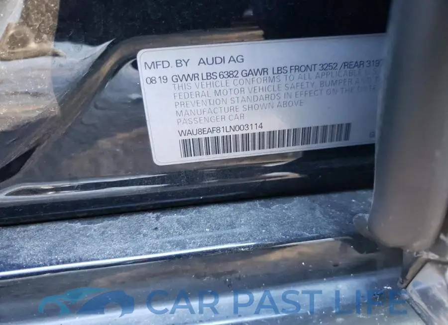 WAU8EAF81LN003114# 12