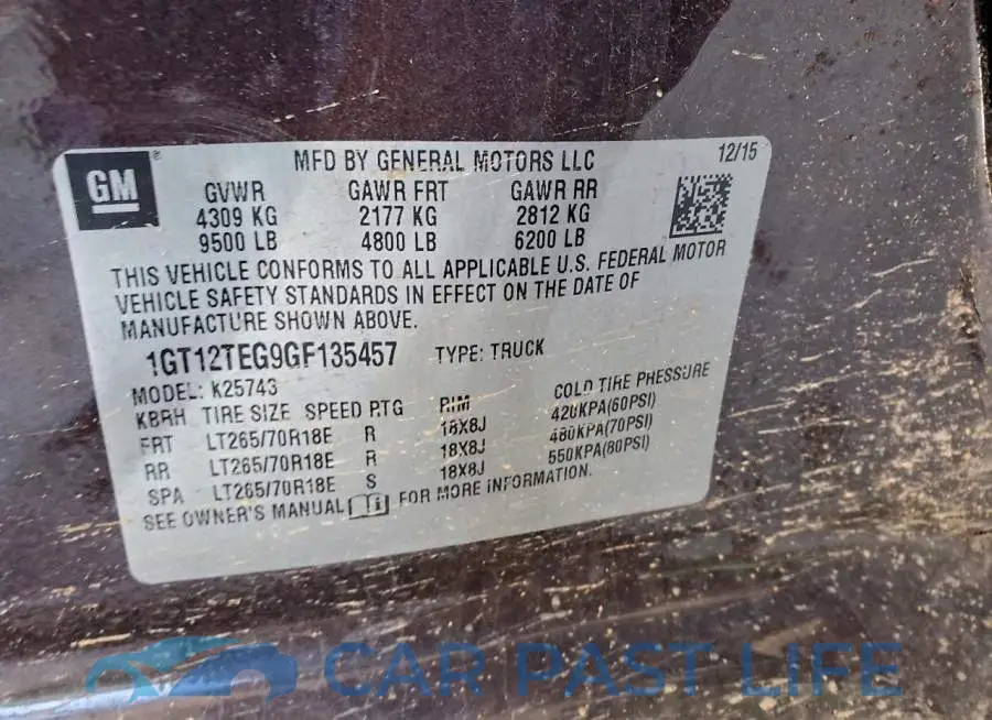 1GT12TEG9GF135457# 12