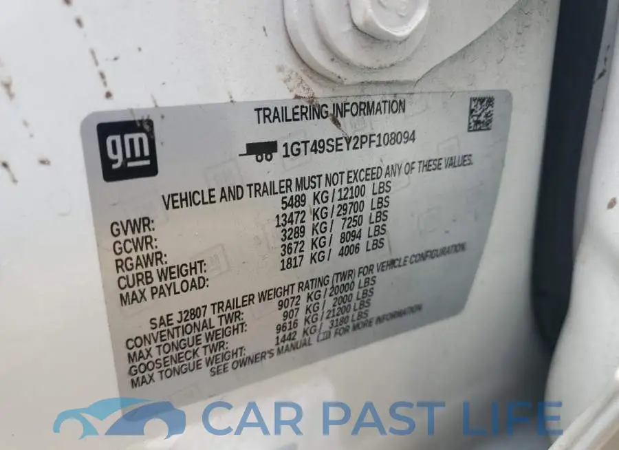 1GT49SEY2PF108094# 12