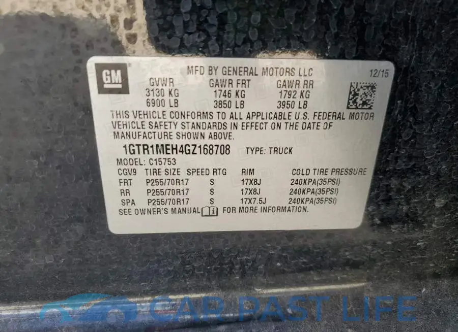1GTR1MEH4GZ168708# 12