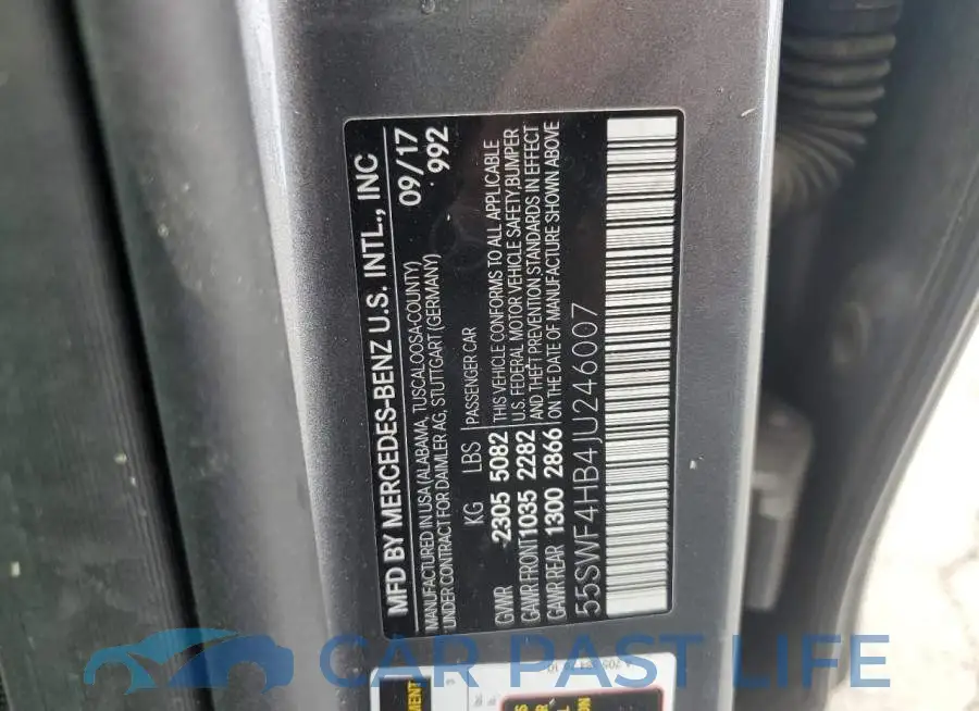 55SWF4HB4JU246007# 12