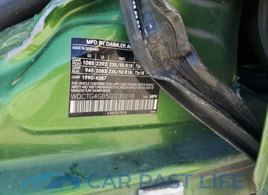 WDCTG4GB5GJ230218# 12