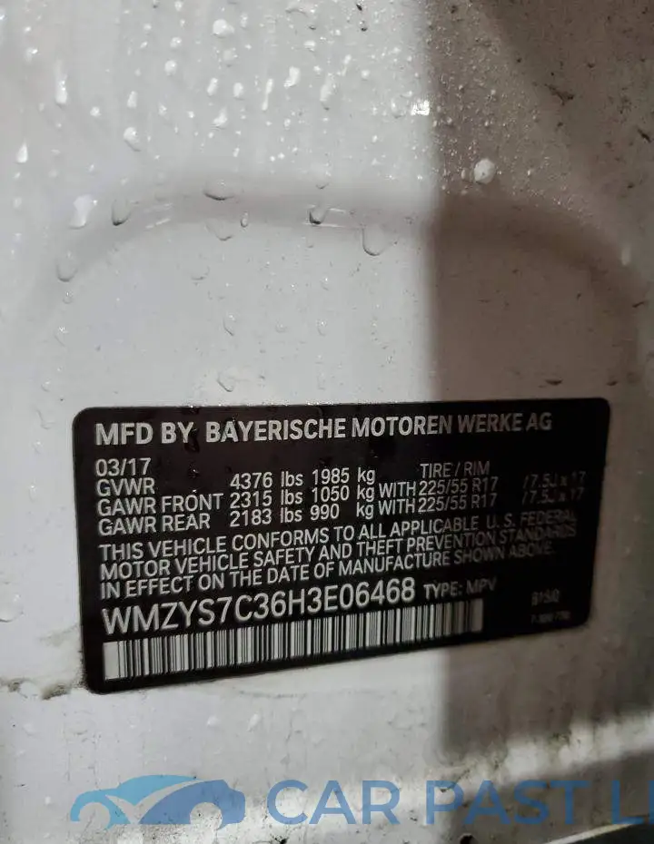 WMZYS7C36H3E06468# 14