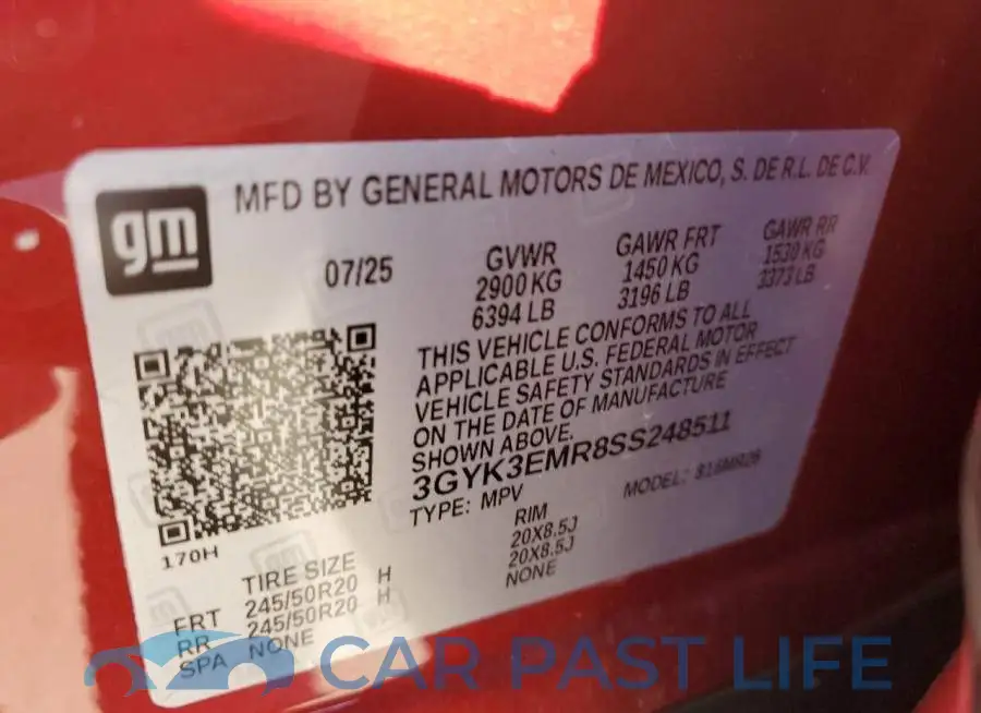 3GYK3EMR8SS248511# 14