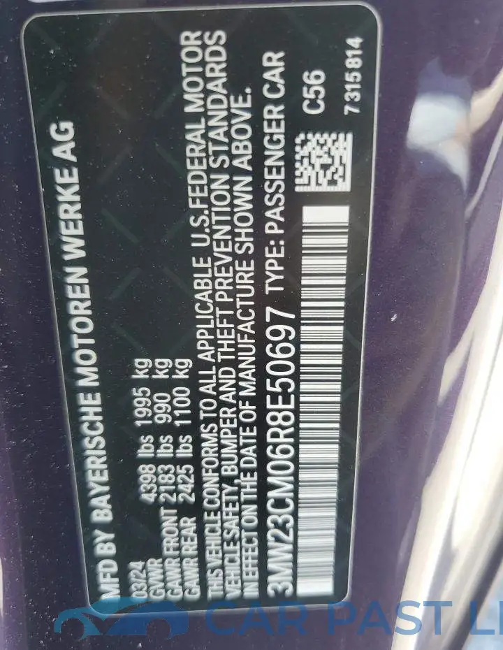 3MW23CM06R8E50697# 12