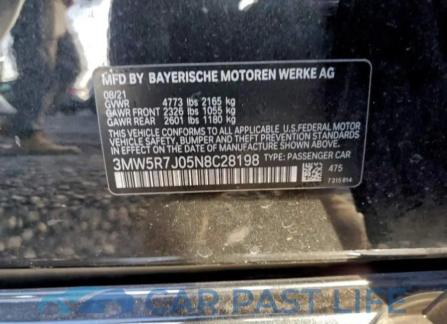 3MW5R7J05N8C28198# 12