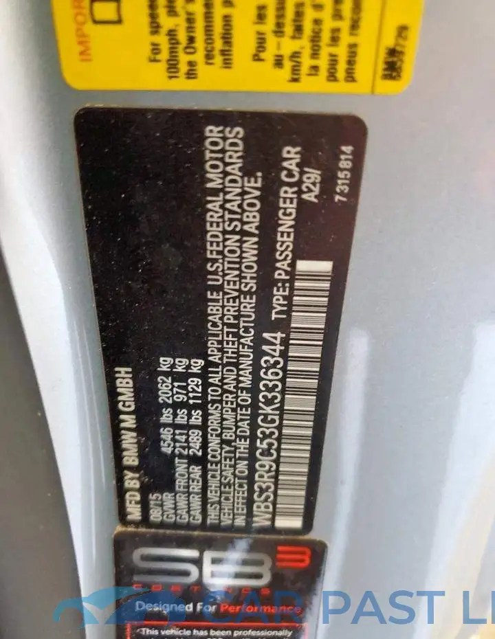 WBS3R9C53GK336344# 12