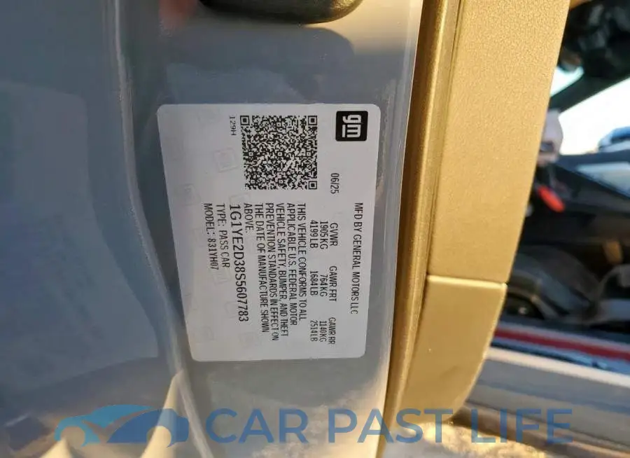 1G1YE2D38S5607783# 13