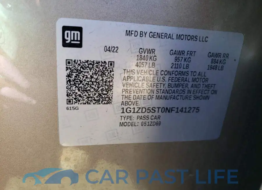 1G1ZD5ST0NF141275# 12