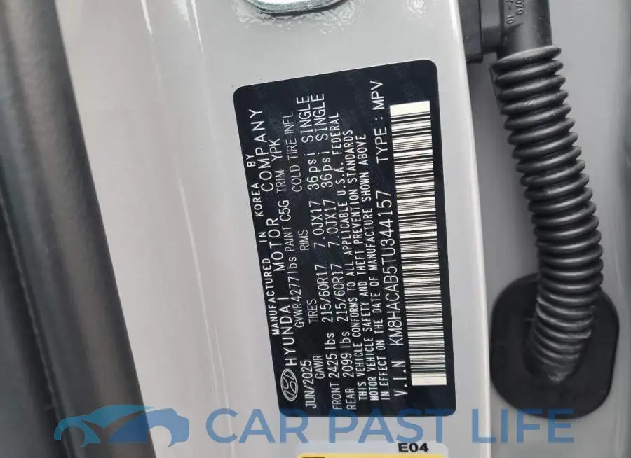 KM8HACAB5TU344157# 14