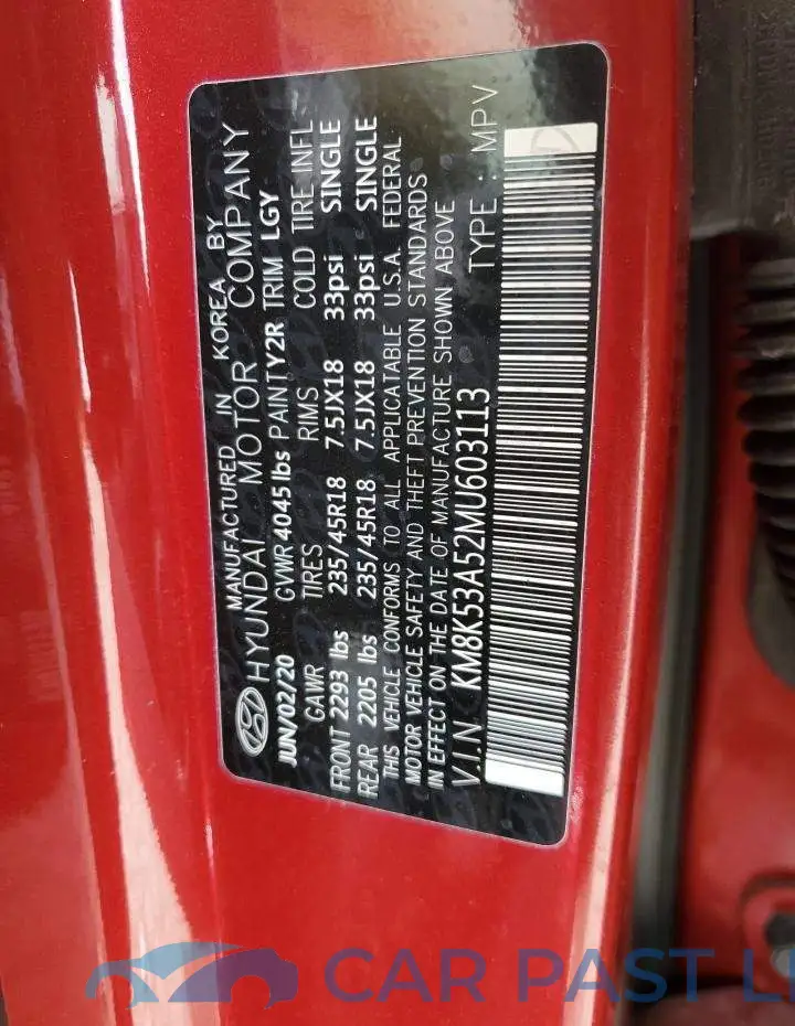 KM8K53A52MU603113# 13