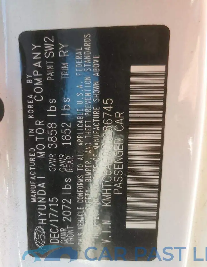 KMHTC6AE8GU286745# 12