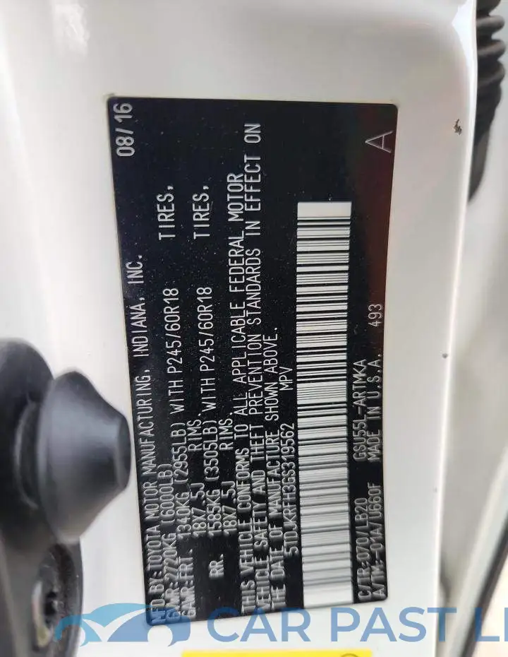 5TDJKRFH3GS319562# 13