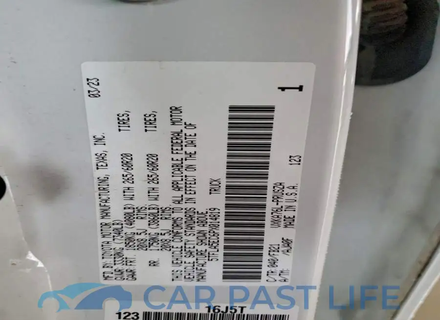 5TFLA5EC6PX014819# 12