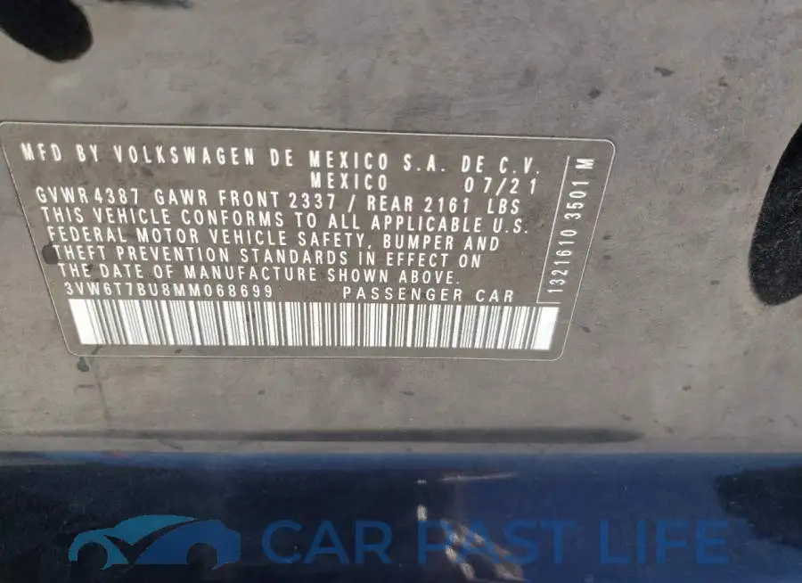 3VW6T7BU8MM068699# 12