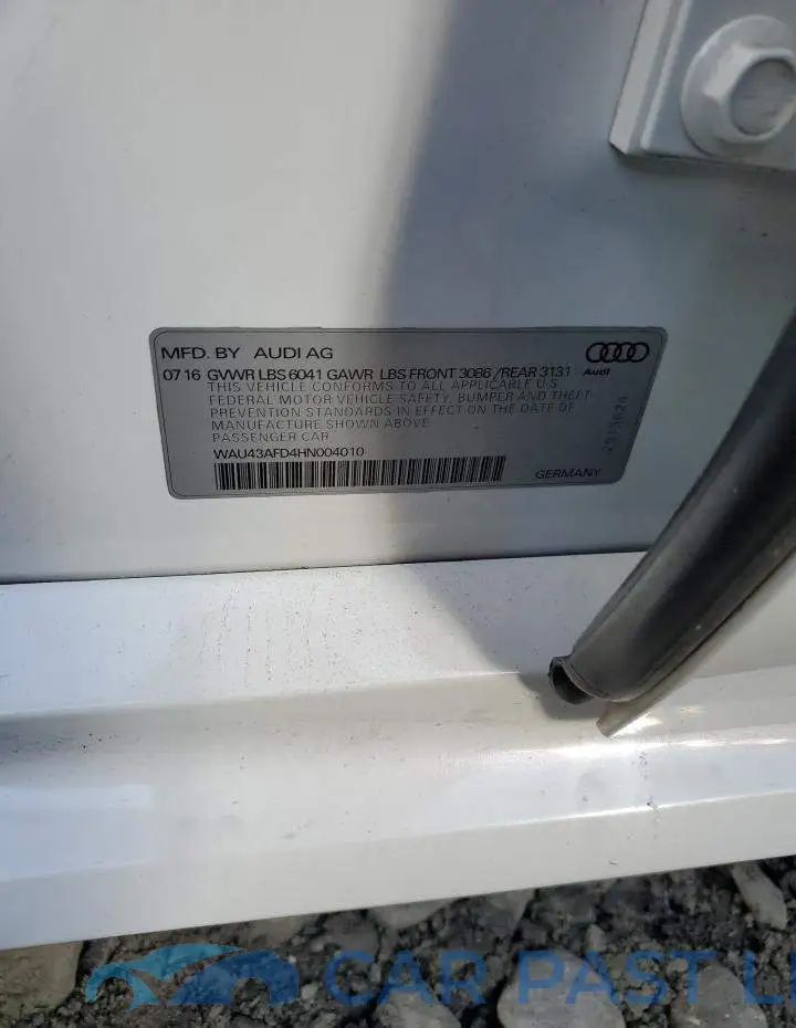 WAU43AFD4HN004010# 12