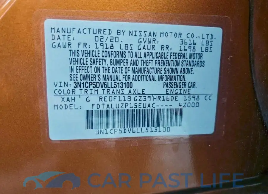 3N1CP5DV6LL513100# 12