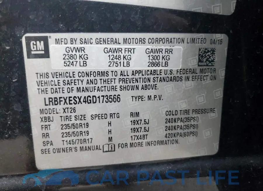 LRBFXESX4GD173566# 13