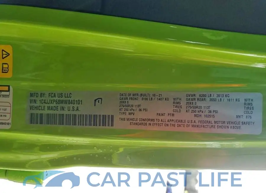 1C4JJXP68MW840101# 13