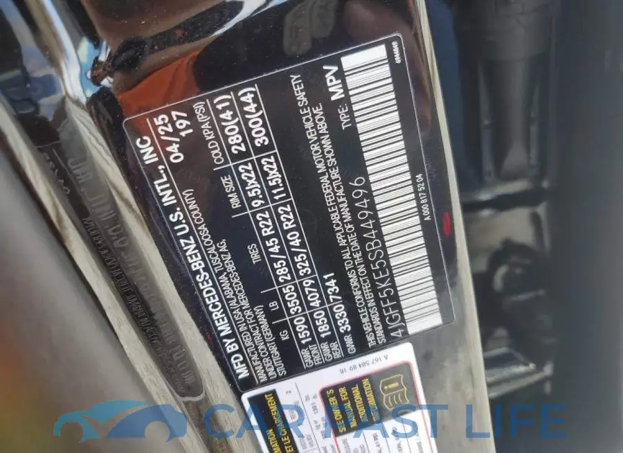 4JGFF5KE5SB449496# 14