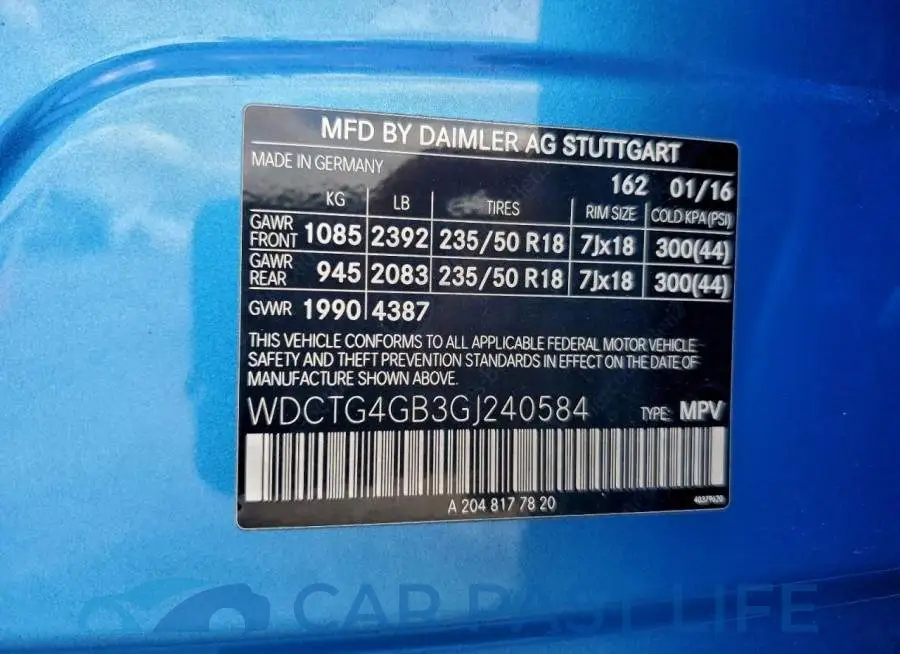 WDCTG4GB3GJ240584# 13