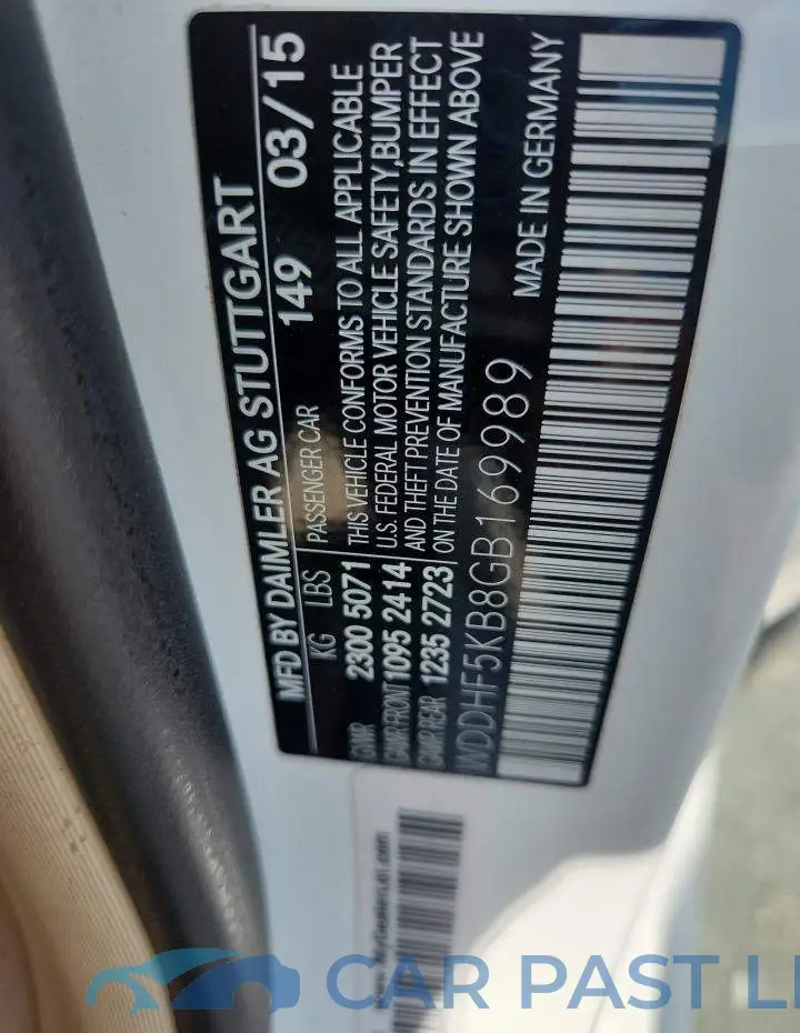 WDDHF5KB8GB169989# 12