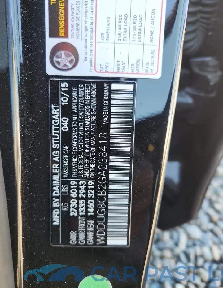 WDDUG8CB2GA238418# 13