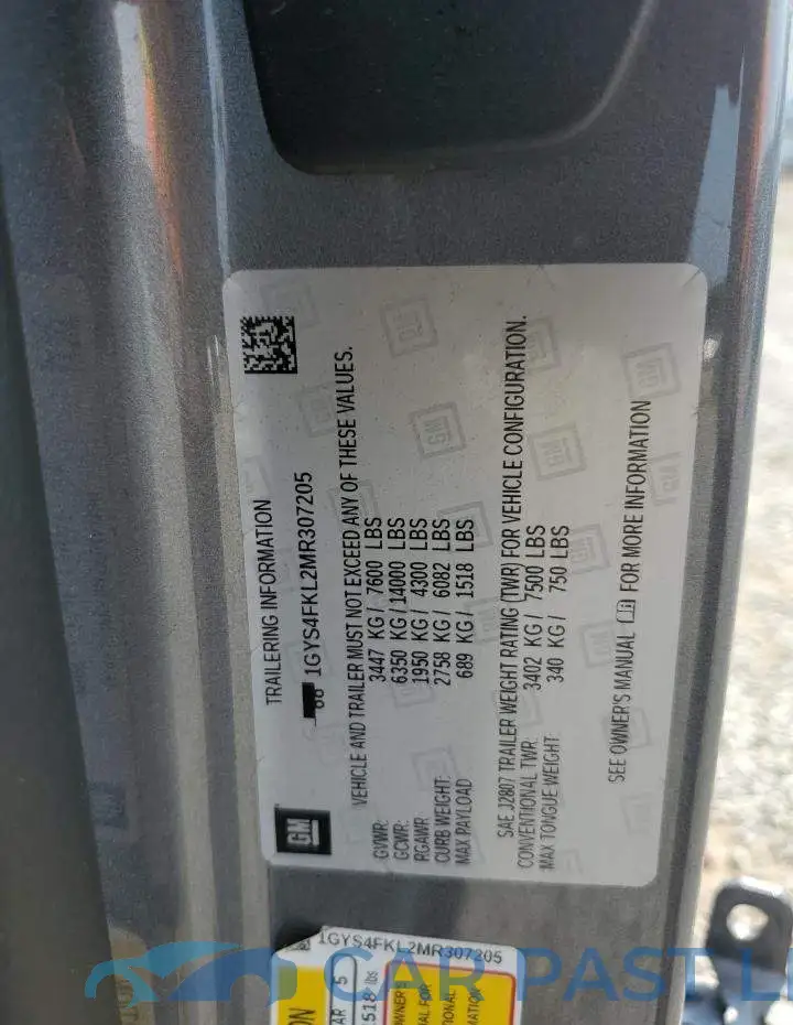 1GYS4FKL2MR307205# 14