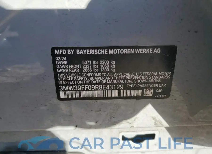 3MW39FF09R8E43129# 13