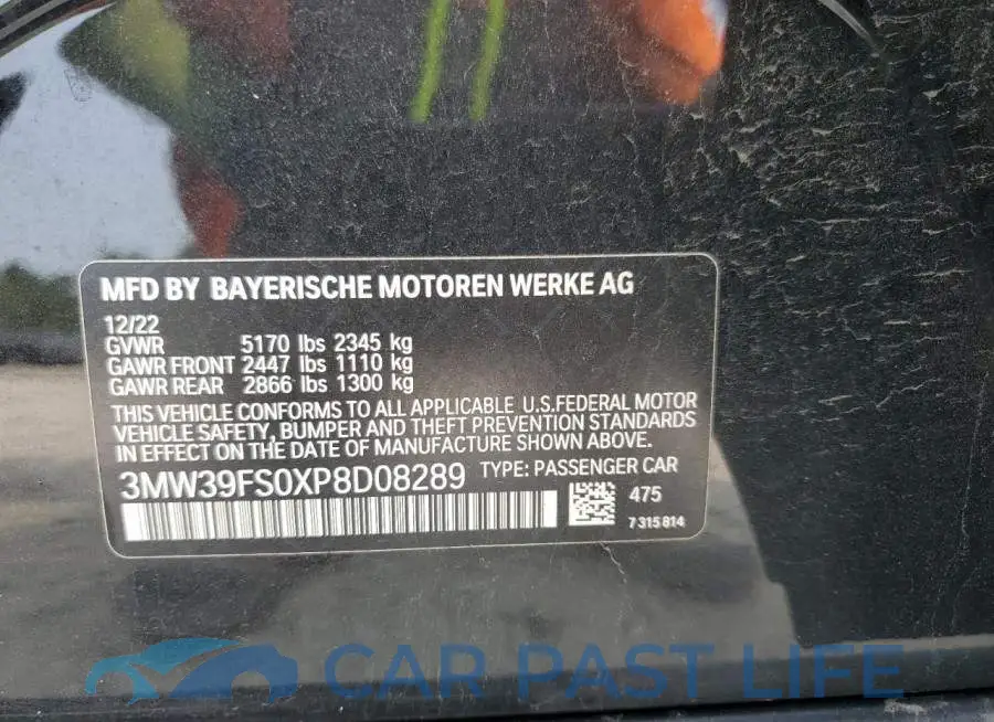 3MW39FS0XP8D08289# 12