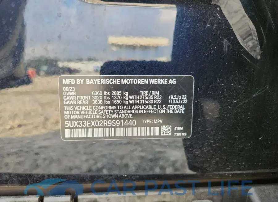 5UX33EX02R9S91440# 13