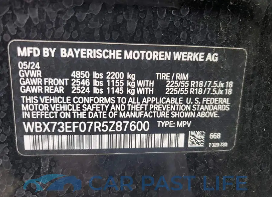WBX73EF07R5Z87600# 13